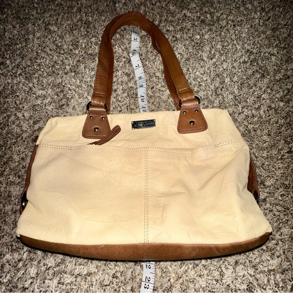 Stone Mountain Leather Cream/Brown Bag - Picture 8 of 10